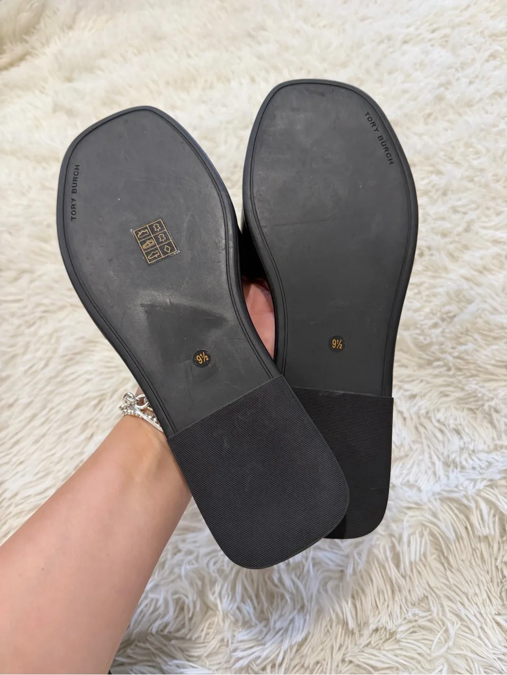 Tory Burch Double-T Leather Sport Slide - Size 9.5 - Picture 5 of 11